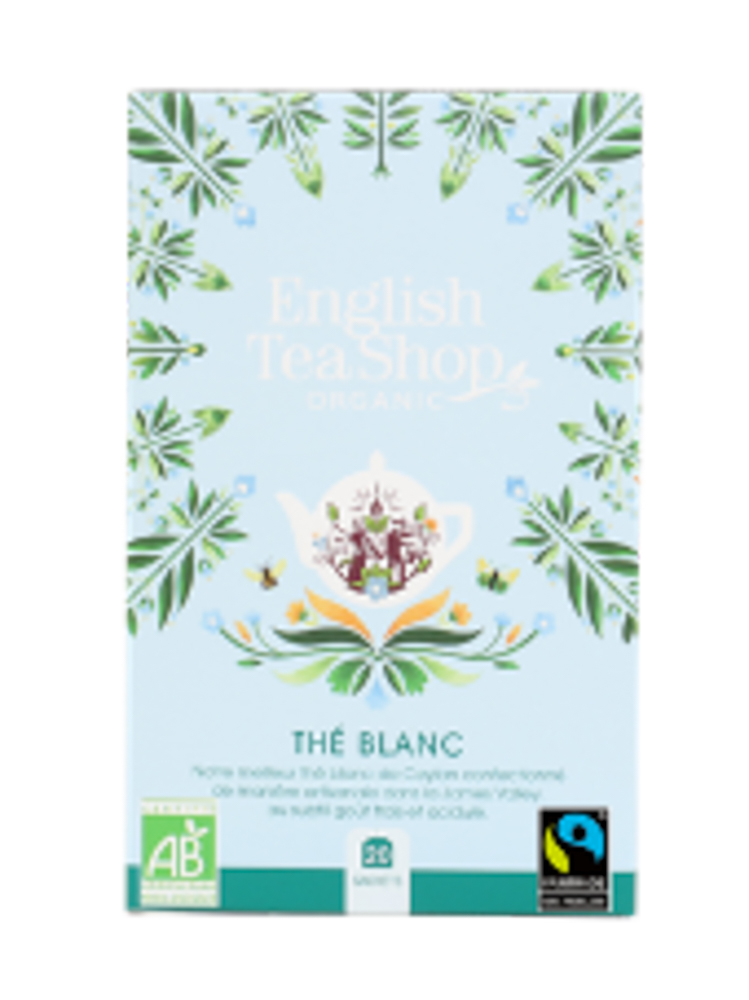 Thé Blanc Bio 20 sachets x6 ETS