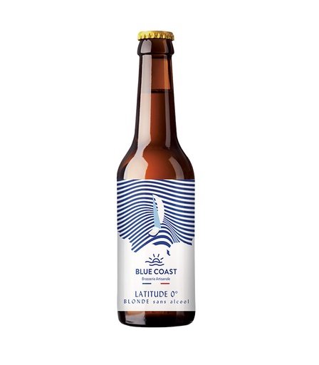 [50585] Bière Blonde sans alcool Bio 33cl x24 Blue Coast