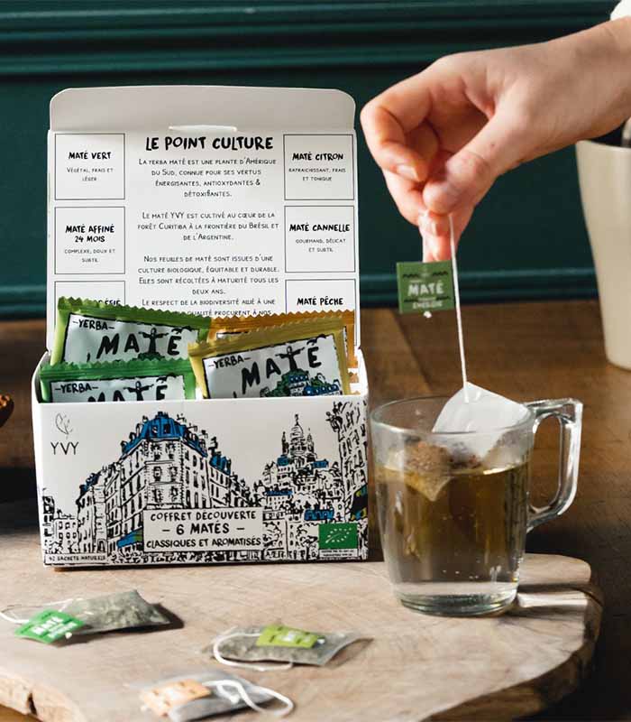 Coffret Découverte Maté Bio 42 sachets x8 YVY