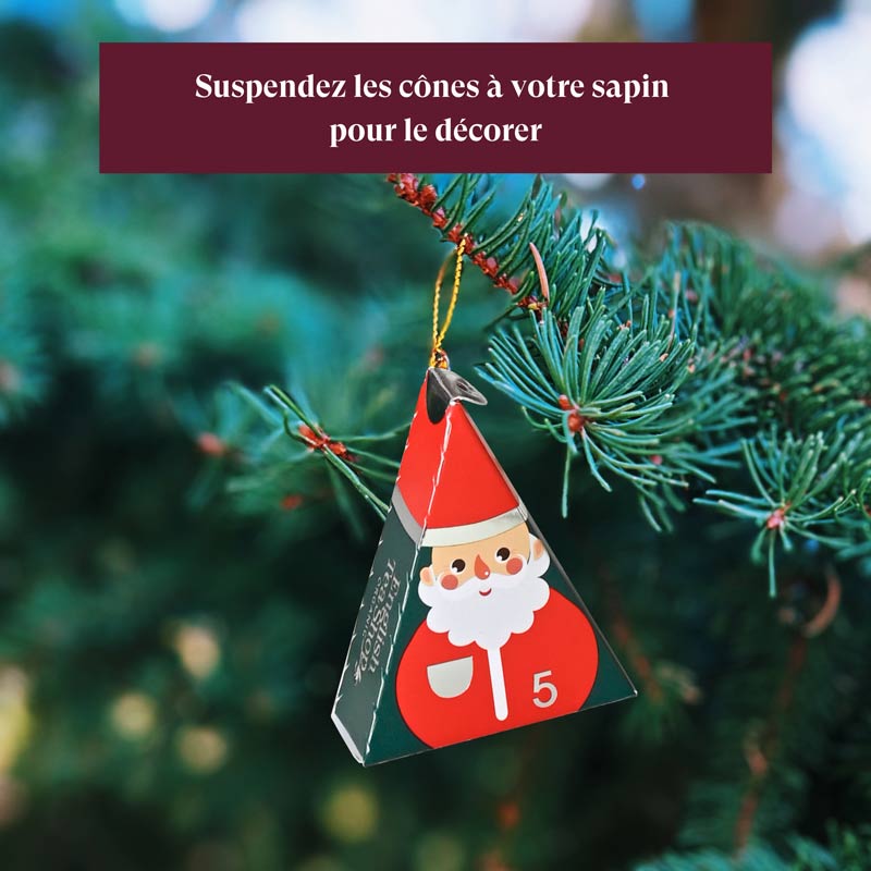 Calendrier de l'Avent Arbre de Noël Bio 25 sachets x6 ETS