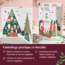 Calendrier de l'Avent Arbre de Noël Bio 25 sachets x6 ETS