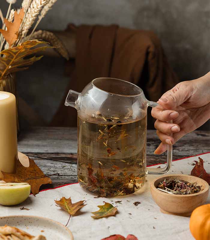 Composition florale à infuser  - Promenade d'Automne Bio 50g vrac x6 Horae