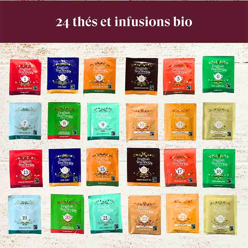 Calendrier l’Avent Mini Bleu Bio 24 sachets x6 ETS