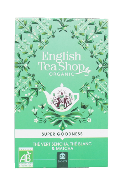 Thé Vert Sencha, Thé blanc & Matcha Bio 20 sachets x6 ETS