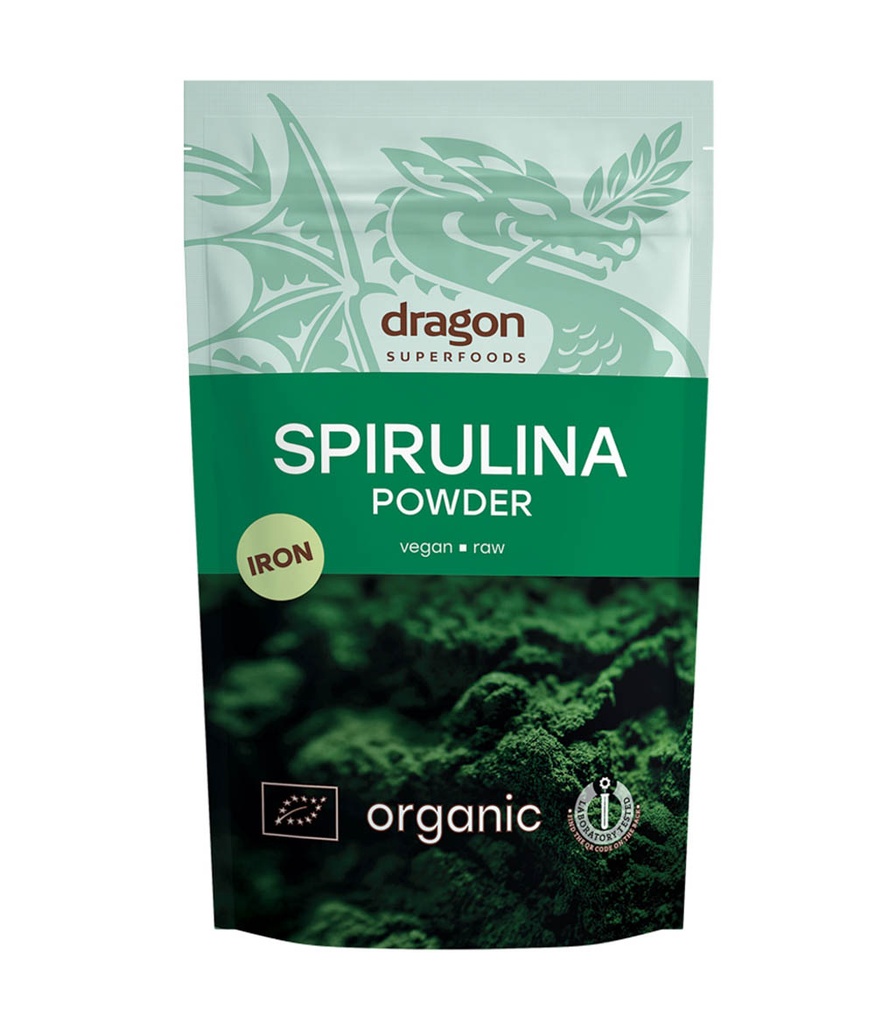 Poudre de Spiruline Bio 200g x6 Dragon Superfoods