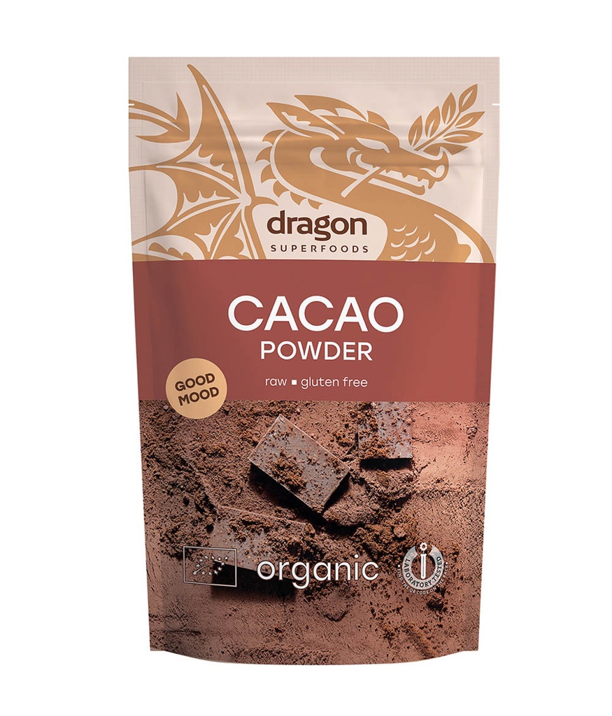 Poudre de Cacao Crue Criollo Bio 200g x6 Dragon Superfoods