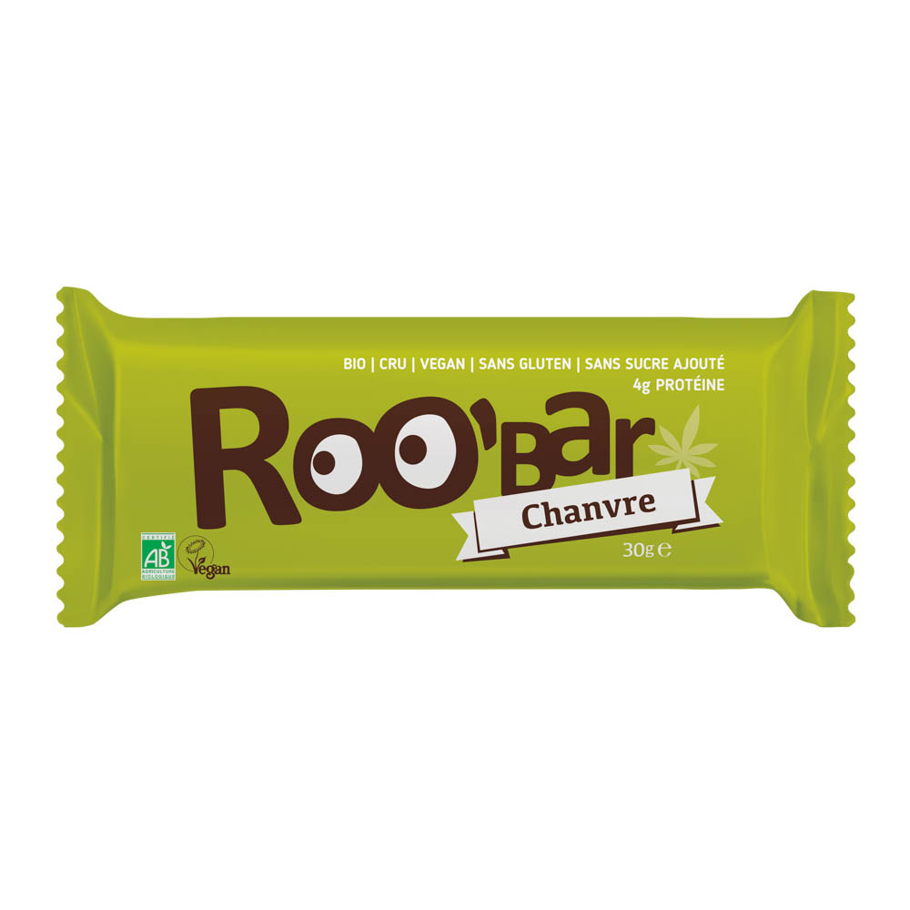 Barre Energétique Protéine de Chanvre Bio 30g x20 Roo'bar