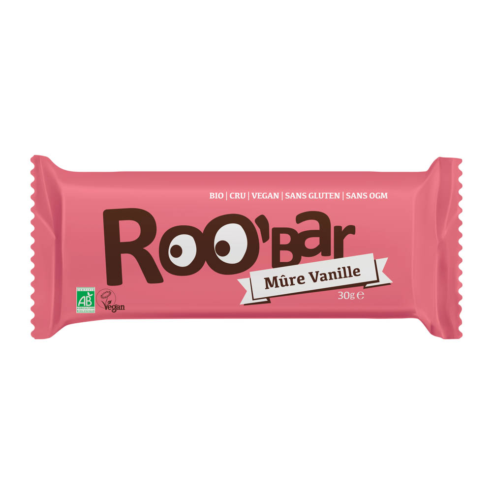 Barre Energétique Mûre & Vanille Bio 30g x20 Roo'bar