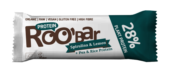 Barre Protéinée Spiruline Citron Bio 40g x16 Roo'bar