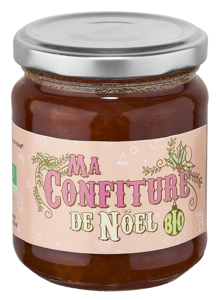 Confiture Noël Orange Bio 220g x12 Muroise & Compagnie