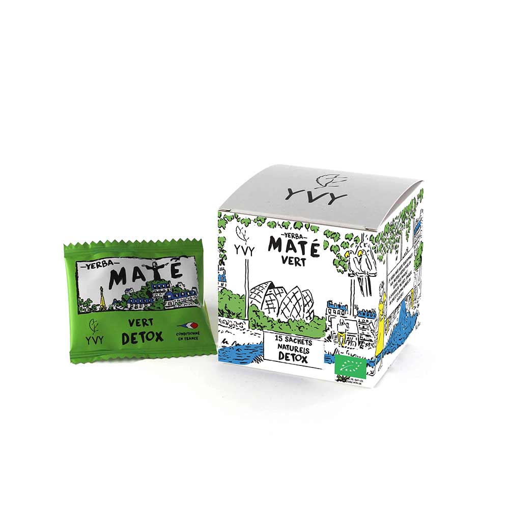 Maté Vert Bio 15 sachets x8 YVY