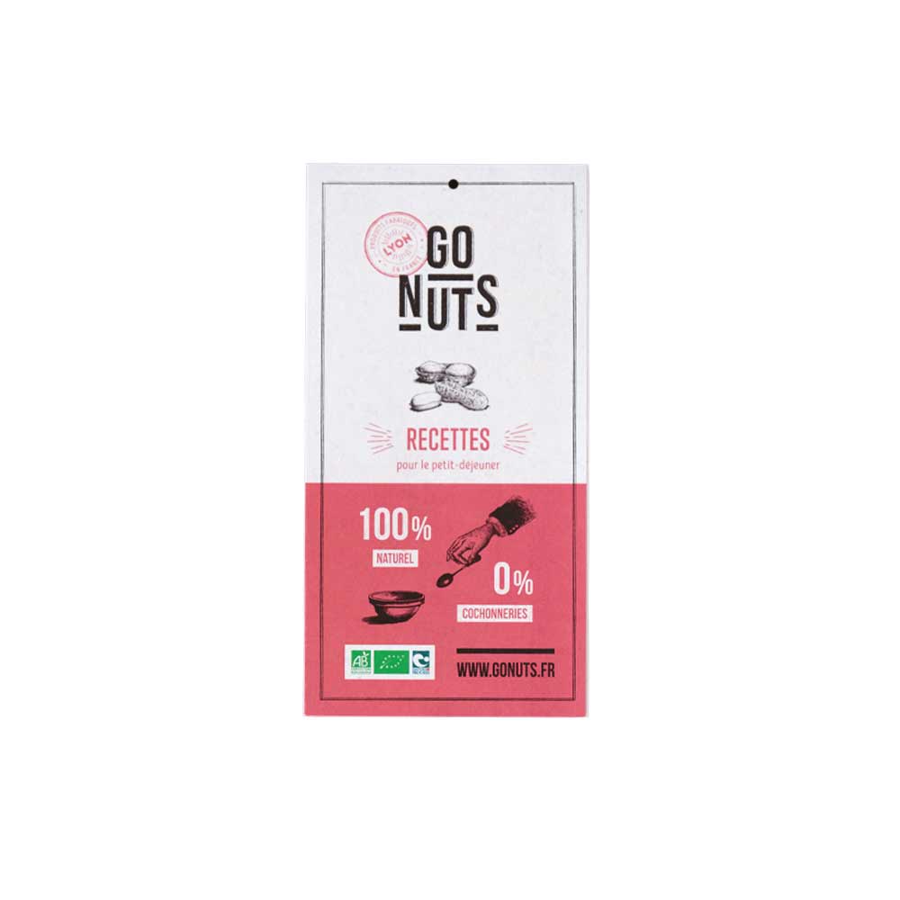 Dépliant recettes pour le petit déjeuner Go Nuts