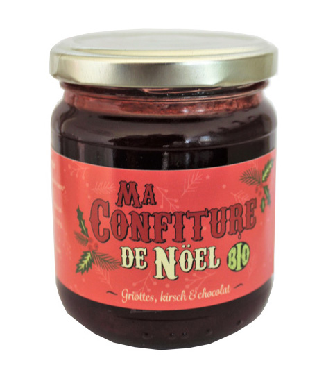 Confiture Noël Cerise Bio 220g x12 Muroise & Compagnie