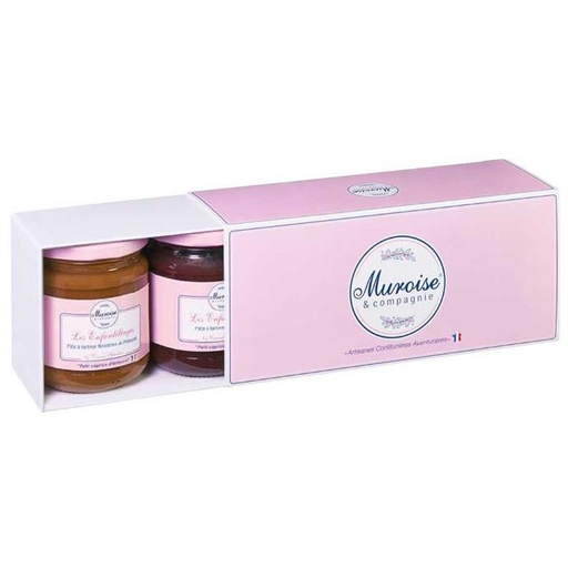 Coffret 3 confitures en pot de 220g Bio x3 Muroise & Compagnie