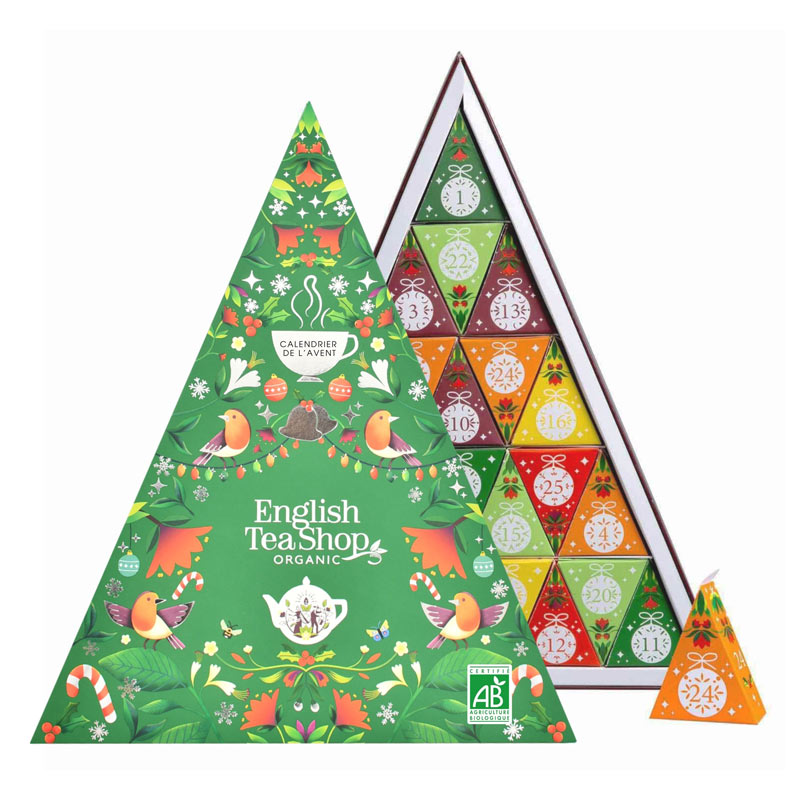 Calendrier de l’Avent Triangle Vert Bio 25 sachets x6 ETS