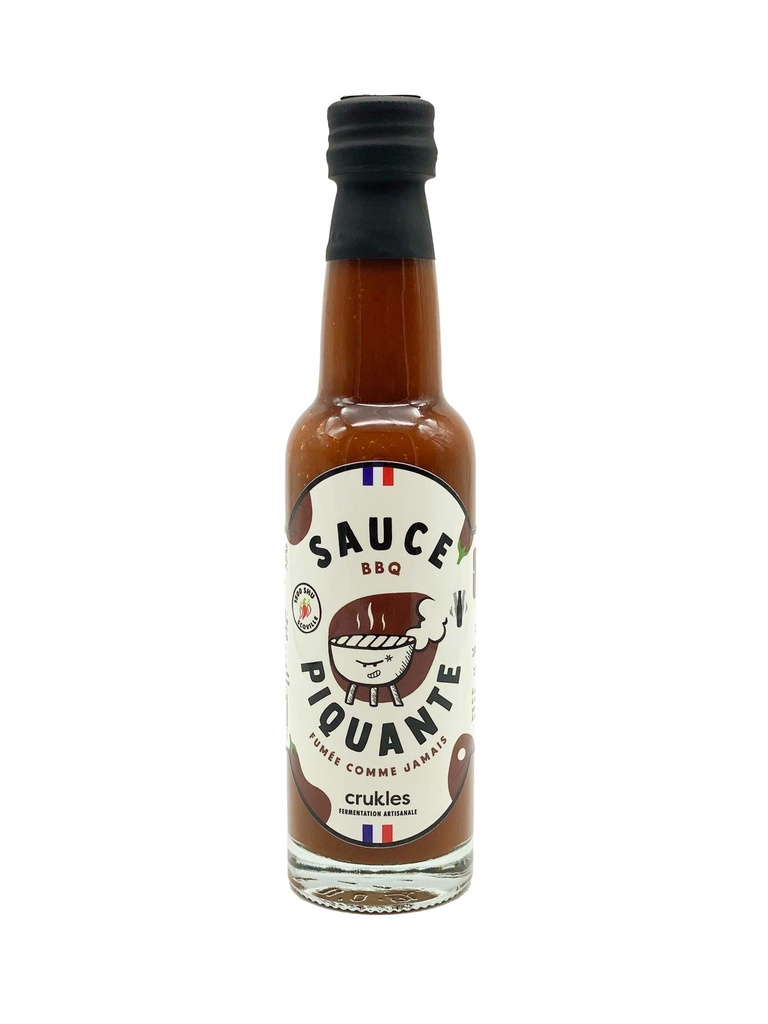 Sauce Piquante Barbecue Bio 100ml x12 Crukles