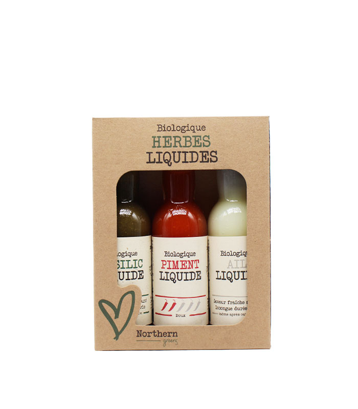 Coffret de 3 herbes liquides Bio 40ml x12 Northern Greens