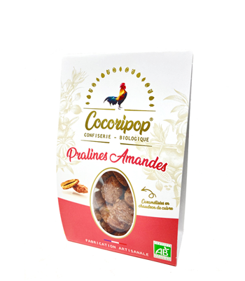 Pralines Amande Bio 100g x12 Cocoripop