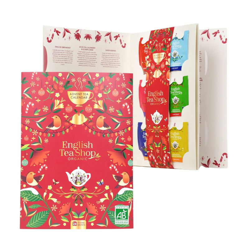 Calendrier de l'Avent Livre de Noël Bio 24 sachets x12 ETS