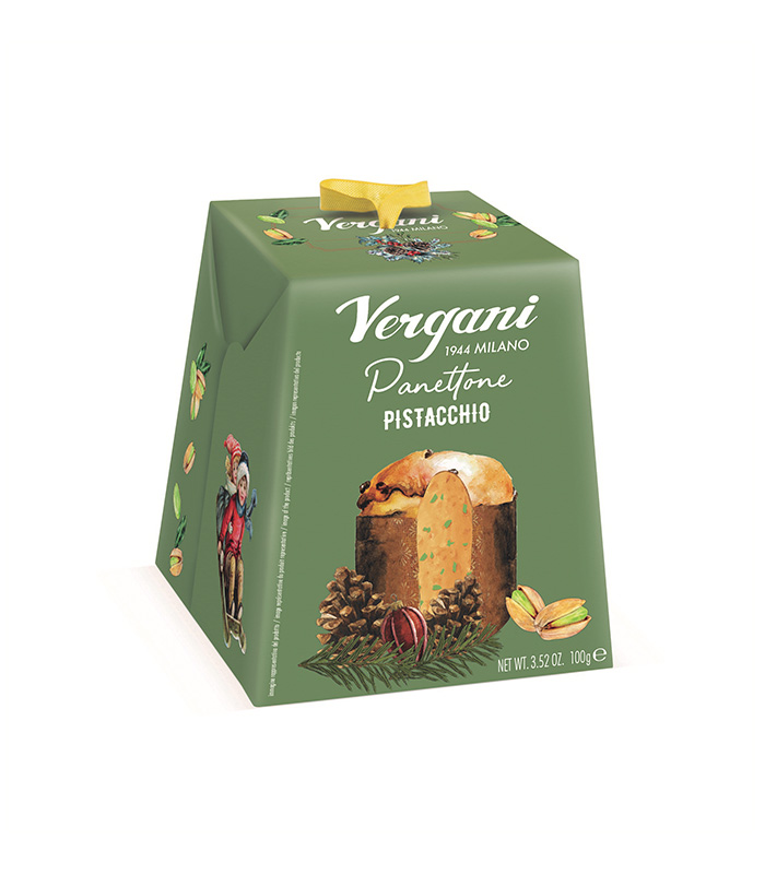 Mini Panettone Pistache 100g x12 Vergani