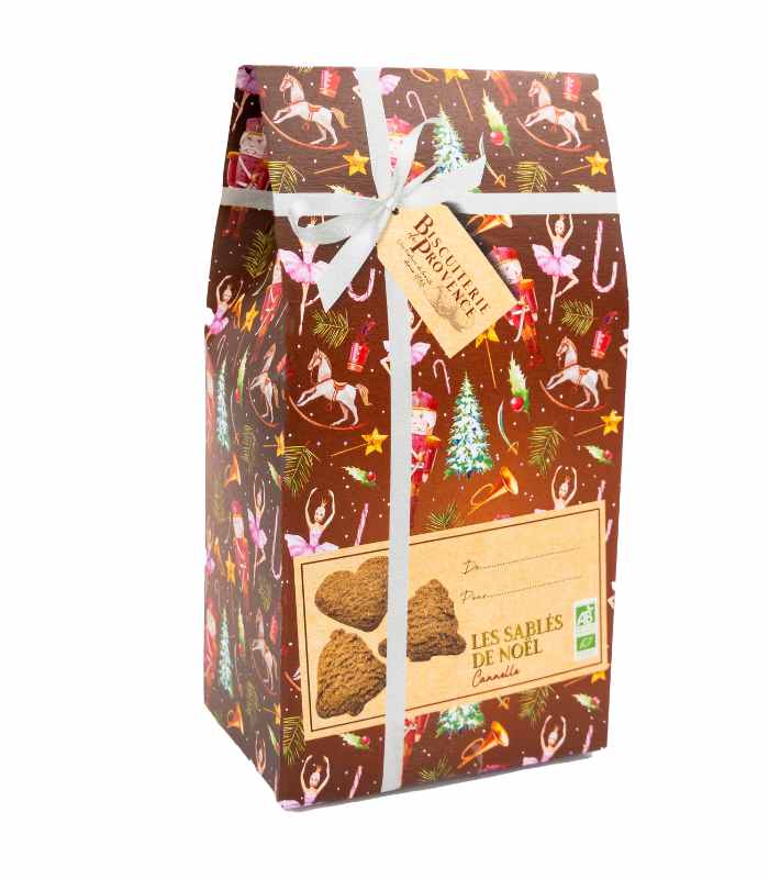 Sablés de Noël à la cannelle Bio 120g x10 Biscuiterie de Provence