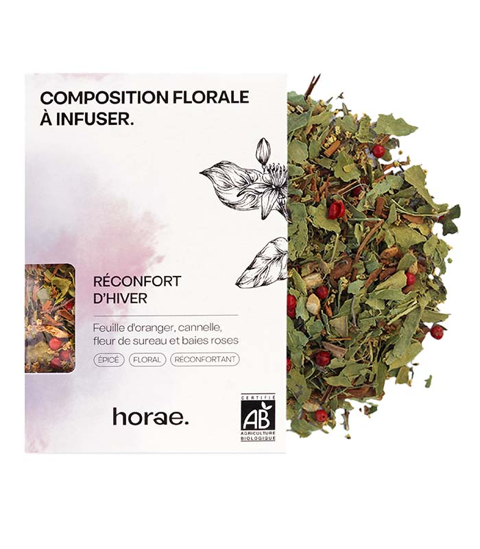 Composition florale à infuser  - Reconfort d'Hiver Bio 60g vrac x6 Horae