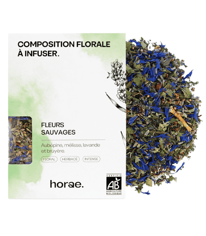 Composition florale à infuser  - Fleurs Sauvages Bio 50g vrac x6 Horae