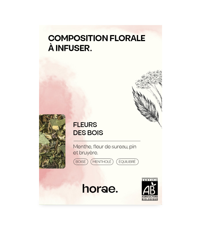 Composition florale à infuser  - Fleurs des Bois Bio 50g vrac x6 Horae