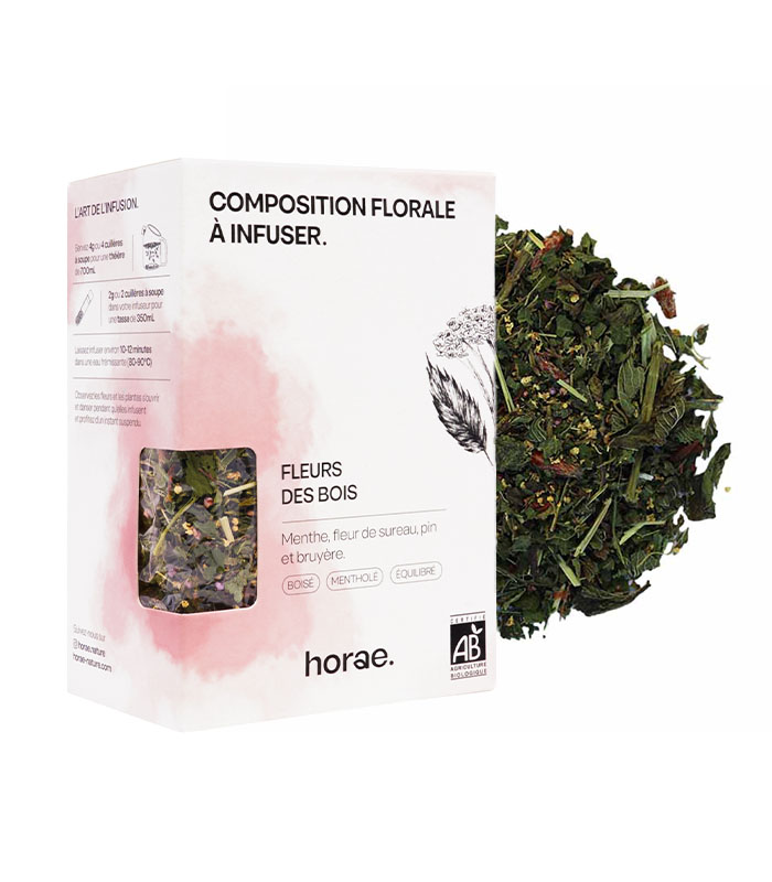 Composition florale à infuser  - Fleurs des Bois Bio 50g vrac x6 Horae