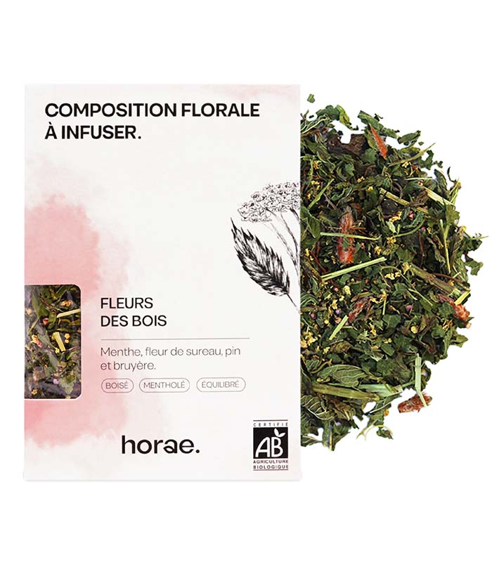 Composition florale à infuser  - Fleurs des Bois Bio 50g vrac x6 Horae