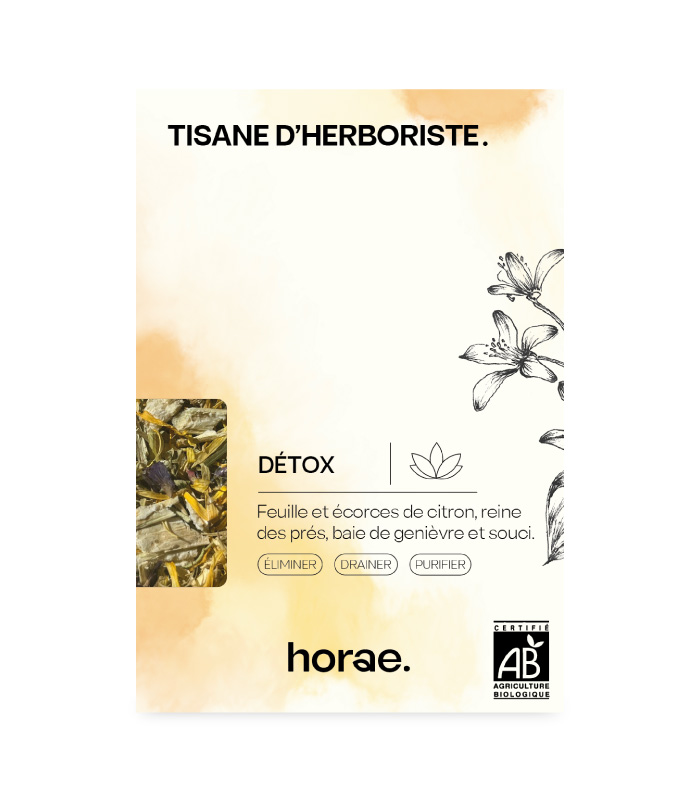 Tisane d'herboriste - Detox Bio 40g vrac x6 Horae