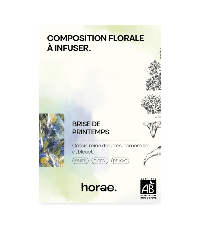 Composition florale à infuser - Brise de Printemps Bio 50g vrac x6 Horae