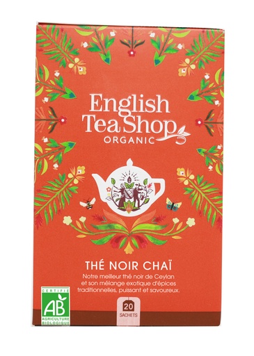 [29120] Thé Noir Chaï Bio 20 sachets x6 ETS