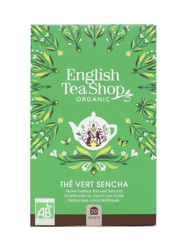 [29182] Thé Vert Sencha Bio 20 sachets x6 ETS