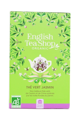 [57888] Thé Vert Jasmin Bio 20 sachets x6 ETS