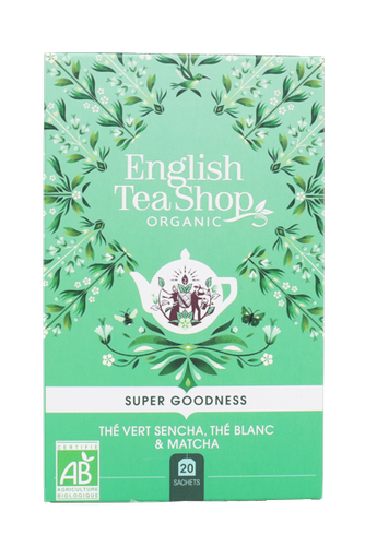 [57949] Thé Vert Sencha, Thé blanc & Matcha Bio 20 sachets x6 ETS