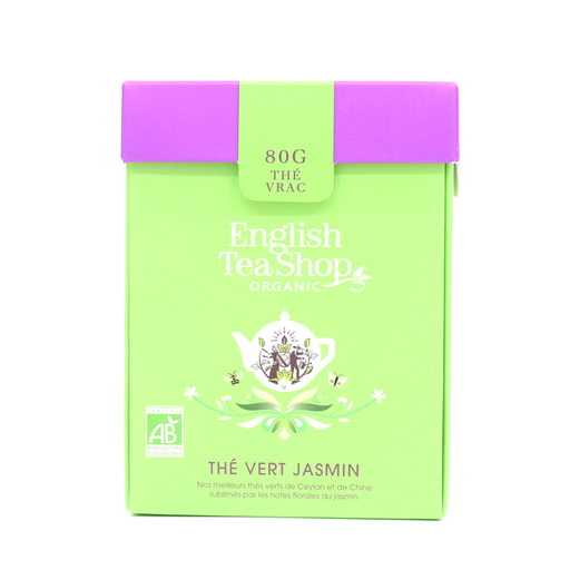 [59936] Thé Vert Jasmin Bio 80g vrac x6 ETS