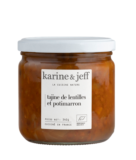 [30547] Tajine de Lentilles et Potimarron Bio 350g x6 Karine & Jeff