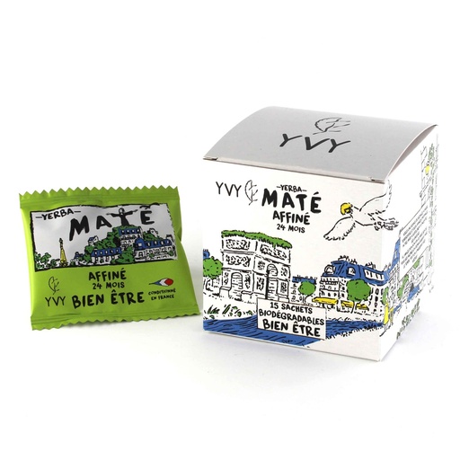 [76012] Maté Affiné Bio 15 sachets x8 YVY