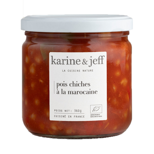 [31698] Pois Chiches à la Marocaine Bio 360g x6 Karine & Jeff