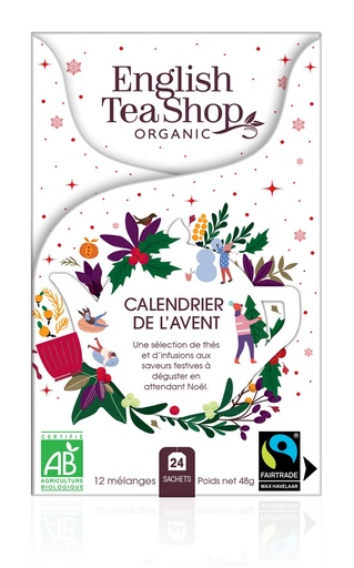 [64541] Calendrier de l’Avent Mini Blanc Bio 24 sachets x6 ETS