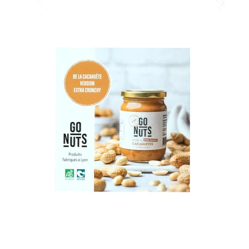 [U07GONUTS] Stop rayon beurre de cacahuètes extra crunchy & chocolat au lait Go Nuts