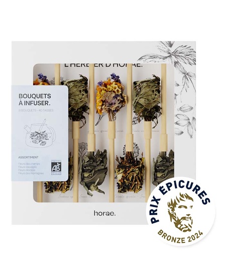 [50004] Coffret de 8 bouquets à infuser Bio x10 Horae