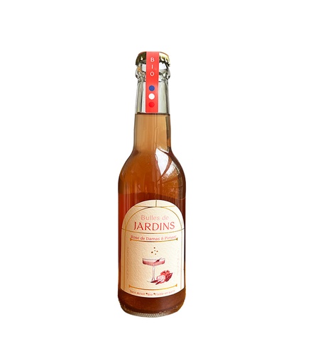 [19071] Bulles de Jardins - Pétillant sans alcool - Rose de Damas & Piment Bio 25 cl x12