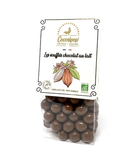 [87404B] Soufflés Chocolat au Lait Bio 100g x10 Cocoripop