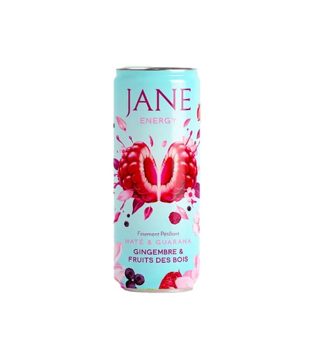 [22608] Boisson Finement pétillante Gingembre Fruits des Bois - Energize 25cl x24 Jane