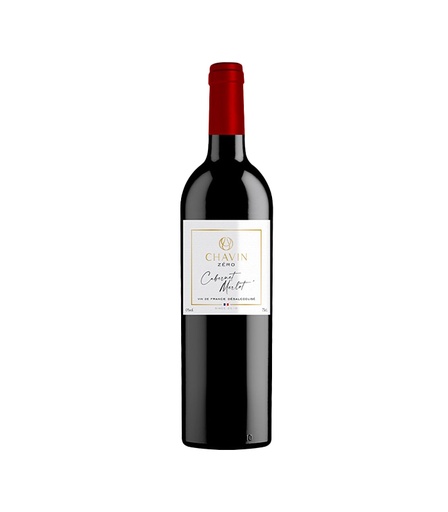 [12477] Vin de France désalcoolisé cabernet merlot 75cl x6 Chavin Zero