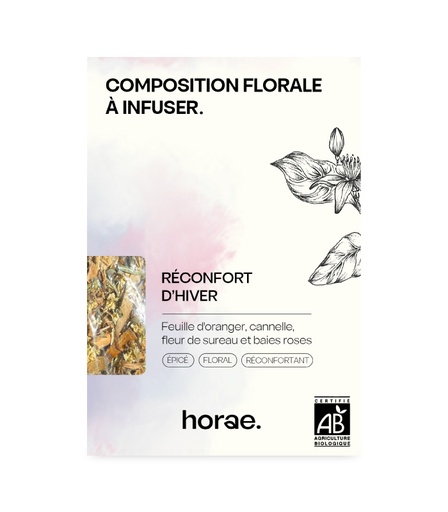 [50349] Composition florale à infuser  - Reconfort d'Hiver Bio 60g vrac x6 Horae