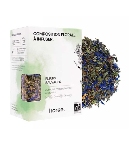 [50363] Composition florale à infuser  - Fleurs Sauvages Bio 50g vrac x6 Horae