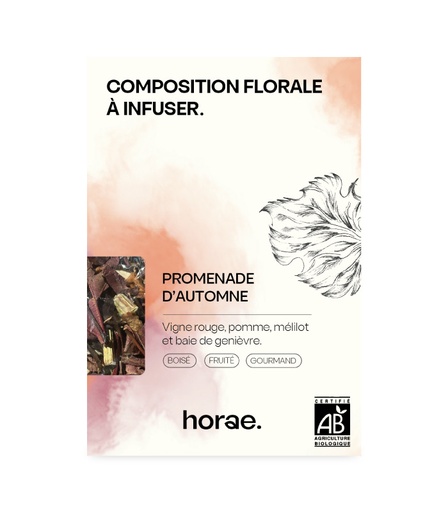 [50332] Composition florale à infuser  - Promenade d'Automne Bio 50g vrac x6 Horae